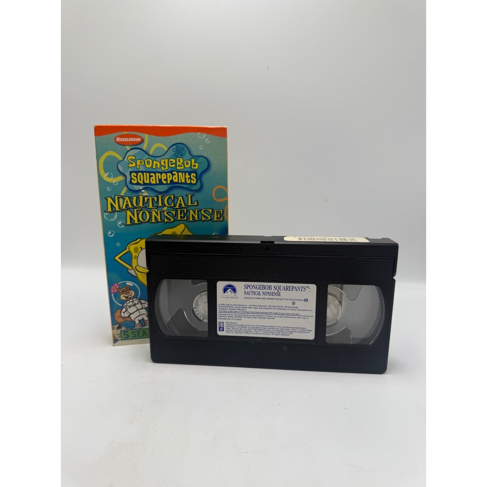 SpongeBob SquarePants Nautical Nonsense VHS 2002 Nickelodeon 5 Stories 860163